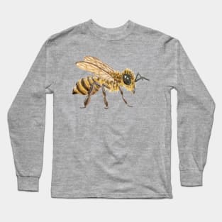 Watercolor Honeybees- single bee Long Sleeve T-Shirt